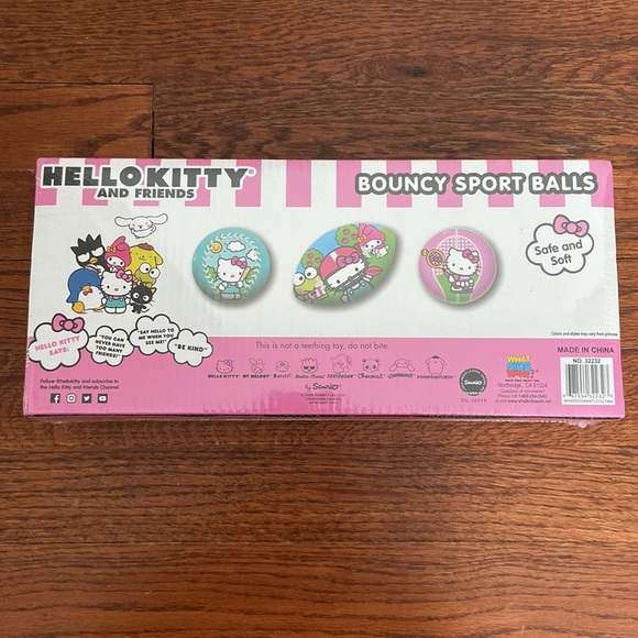 New Sanrio Hello Kitty Bouncy Sport Balls Kids Toys - Picture 7 of 12